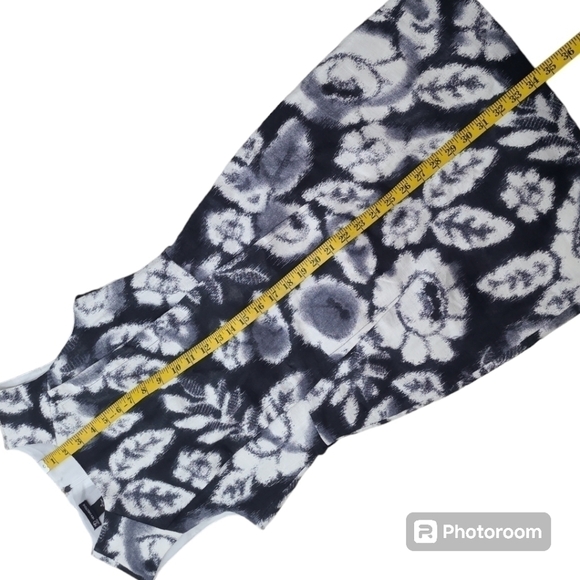 New Directions 100% Linen Floral Knee Length Dress Size 4 - Picture 9 of 11